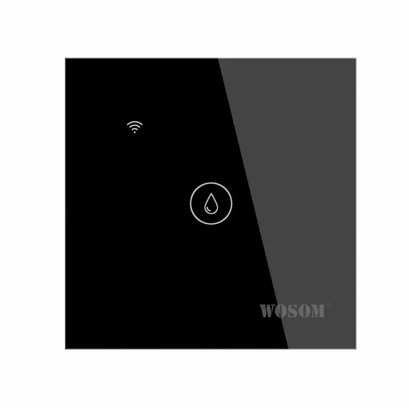 WOSOM HTSW Retail EU/UK Standard Glass Panel Switch Smart Life Water Heater Switch Touch Switch