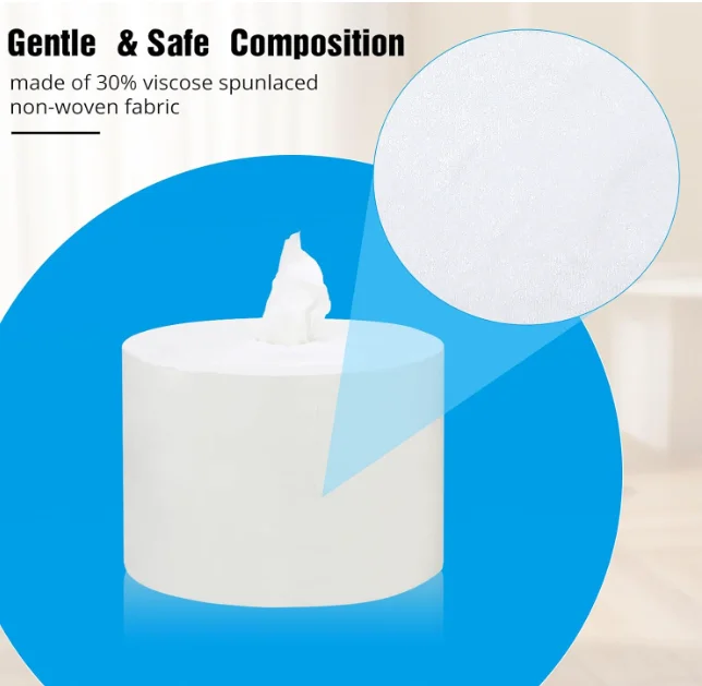 Fitness Gym Equipment Wipes 4 Rolls of 800 Pre-Moistened Cleaning Refill Wet Wipes