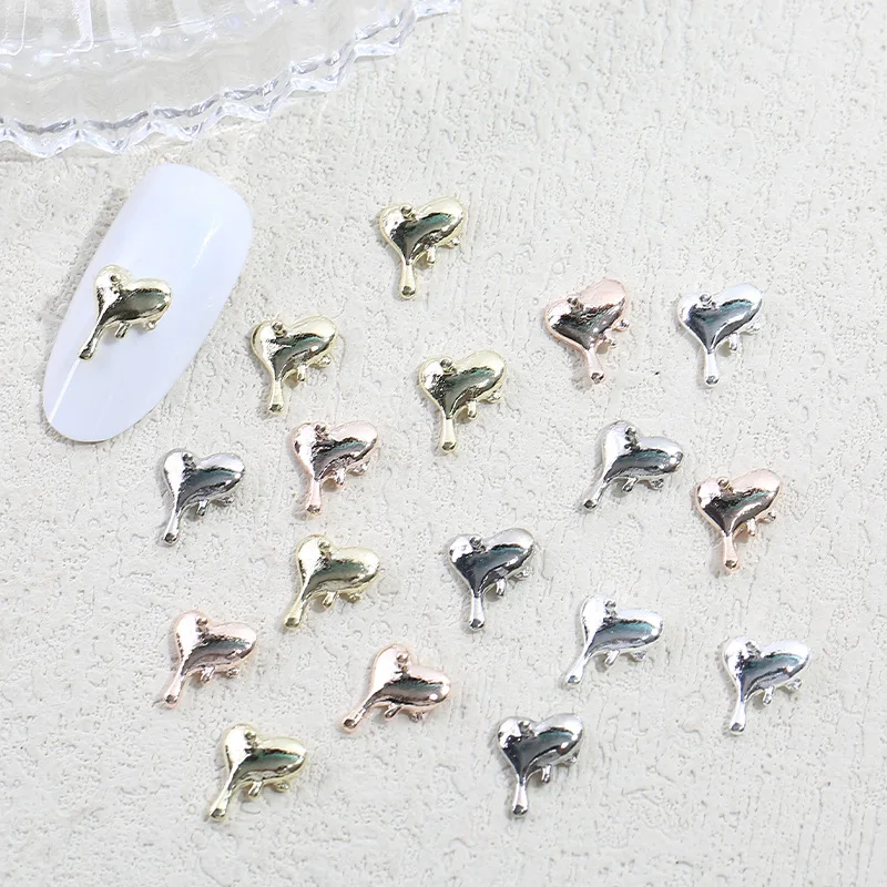 Direct Factory Love Jewelry Nail Charms 3D Nail Charms Heart-shaped Decoration Diamond Nail Accessories
