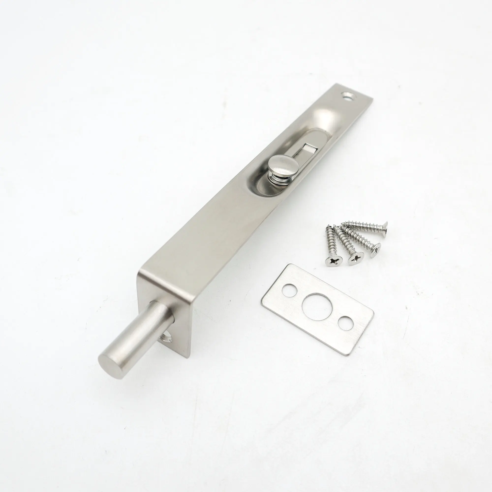 L Shaped Flush Bolt Slide Lock Bolt Steel Concealed Tower Bolt
