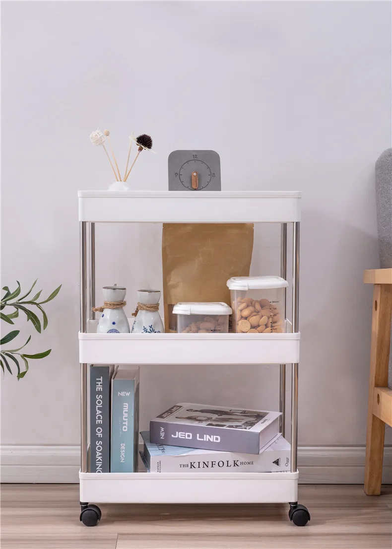 Environmentally Friendly Plastic PP Multi-layer Convenient Household Kitchen Shelves Storage Holder Spice Rack Organizer Trolley