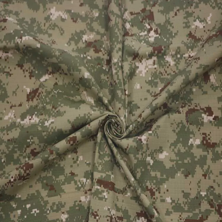 Green Digital Camouflage Ripstop Fabric For Kuwait BT-367