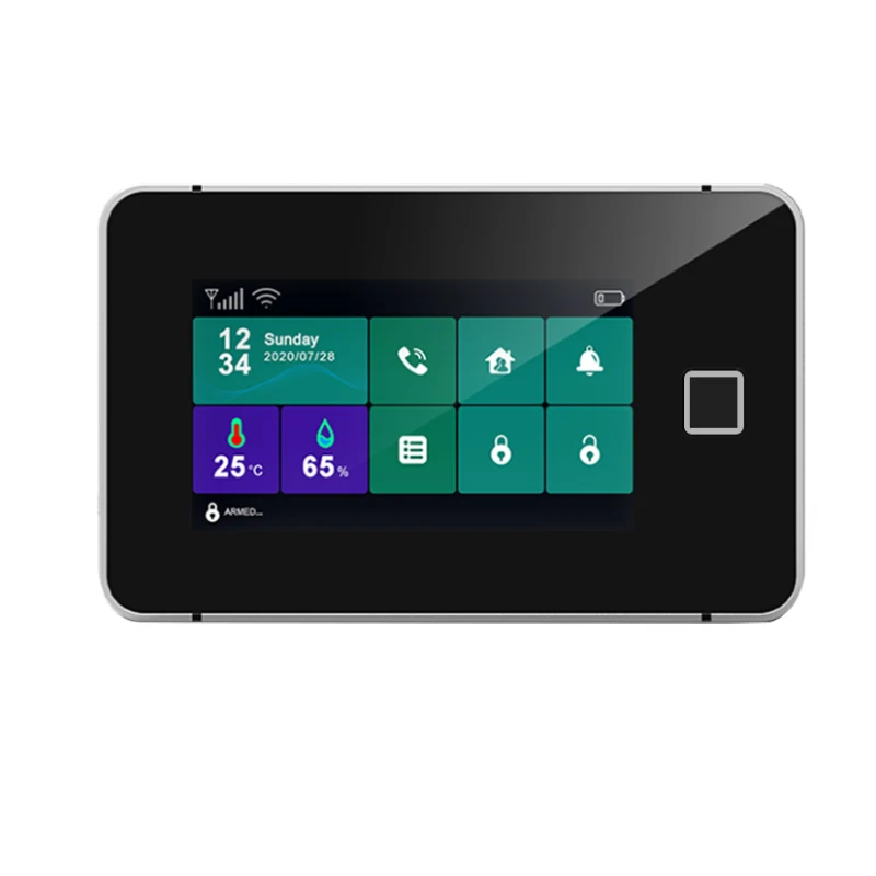 Комплект охранной сигнализации Tuya, Wi-Fi GSM система сигнализации с датчиком открытия двери и пассивным ИК сенсором