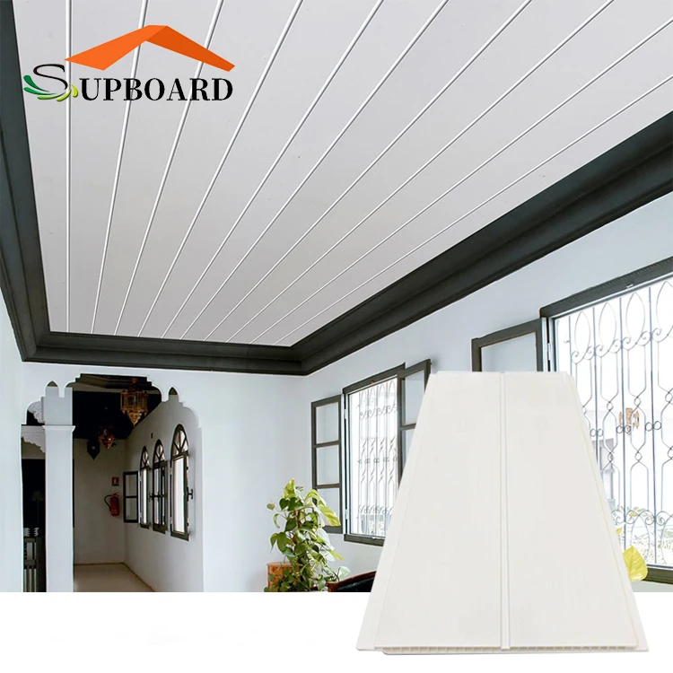 White Water Resistant PVC Wood Ceiling