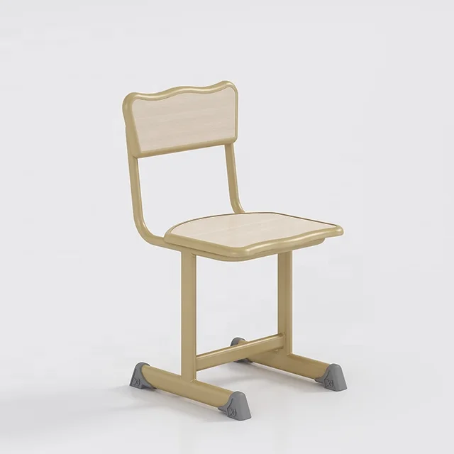 Elementary school furniture simple design cheap price single student study desk with chair