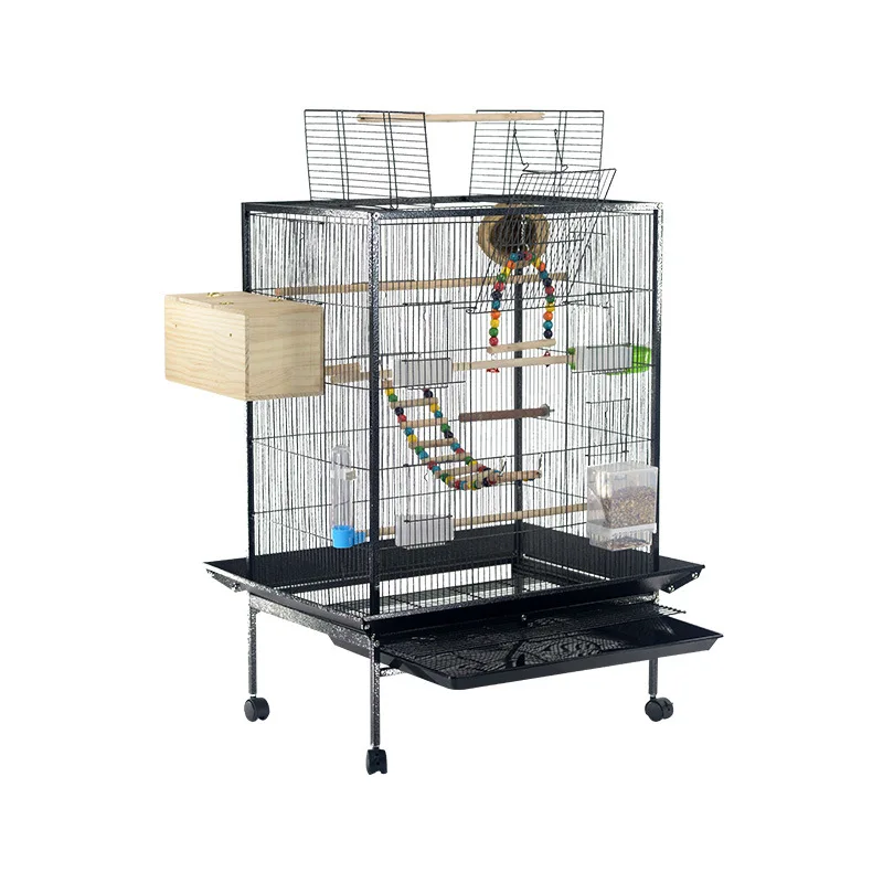 Wholesale high quality iron bird cage carry breeding cages large wire pet parrot bird cage