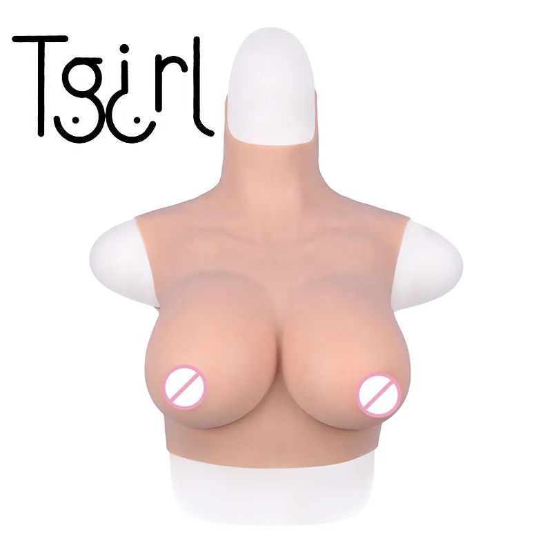 Tgirl Huge Tits Artificial Boobs Enhancer Transgender Realistic Vagina Silicone Breast Plate for Crossdresser
