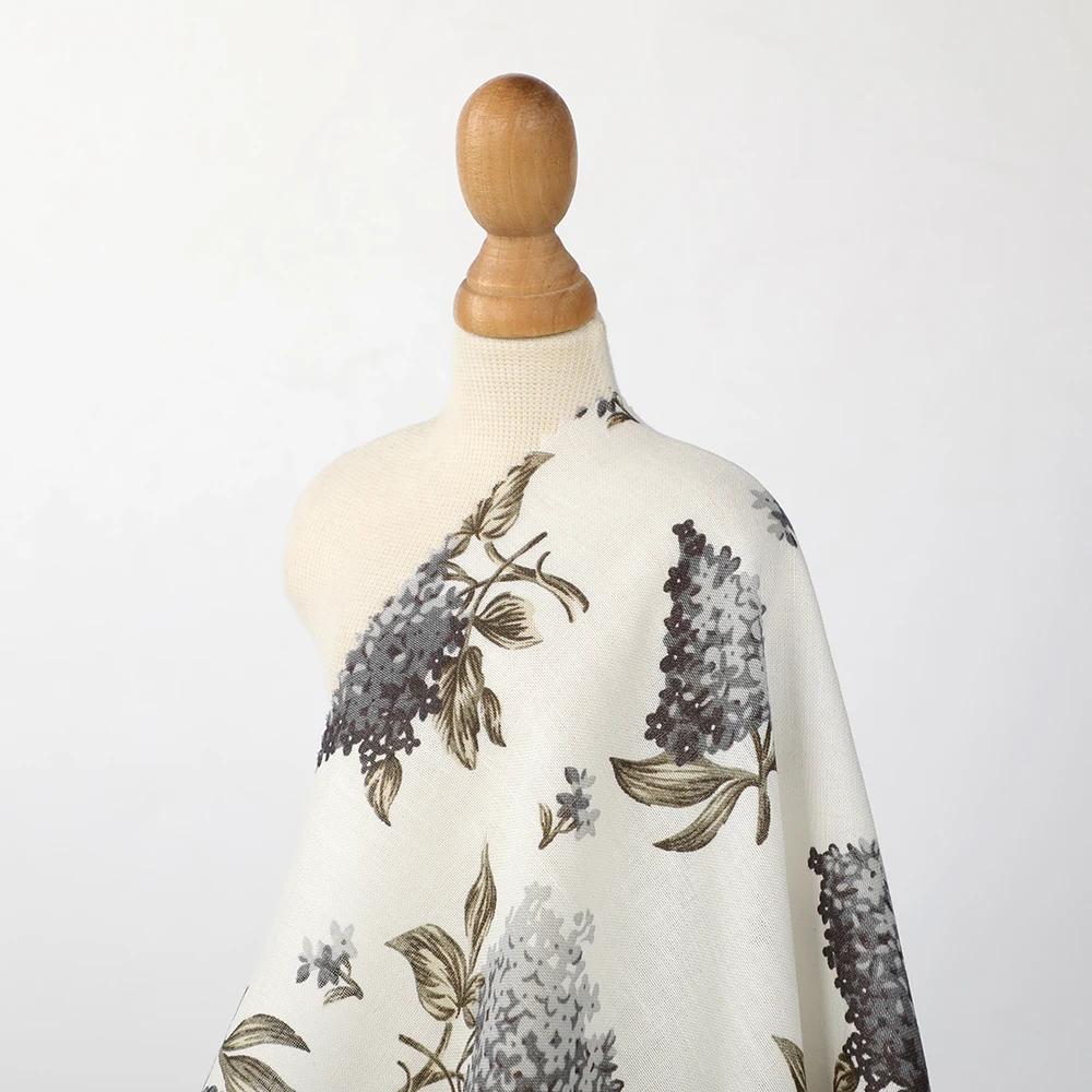 Lady color batch quality ramie cotton fabric wholesale linen shirting fabric summer shirts material stocklot woven dyed fabric