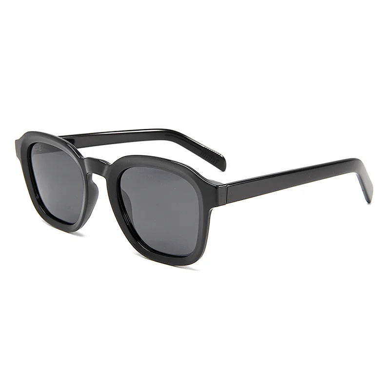 MLM 2025 Good Selling Retro Round Large Frame Acetate Sunglasses Fashion Street Transparent Grey Lunettes de Soleil