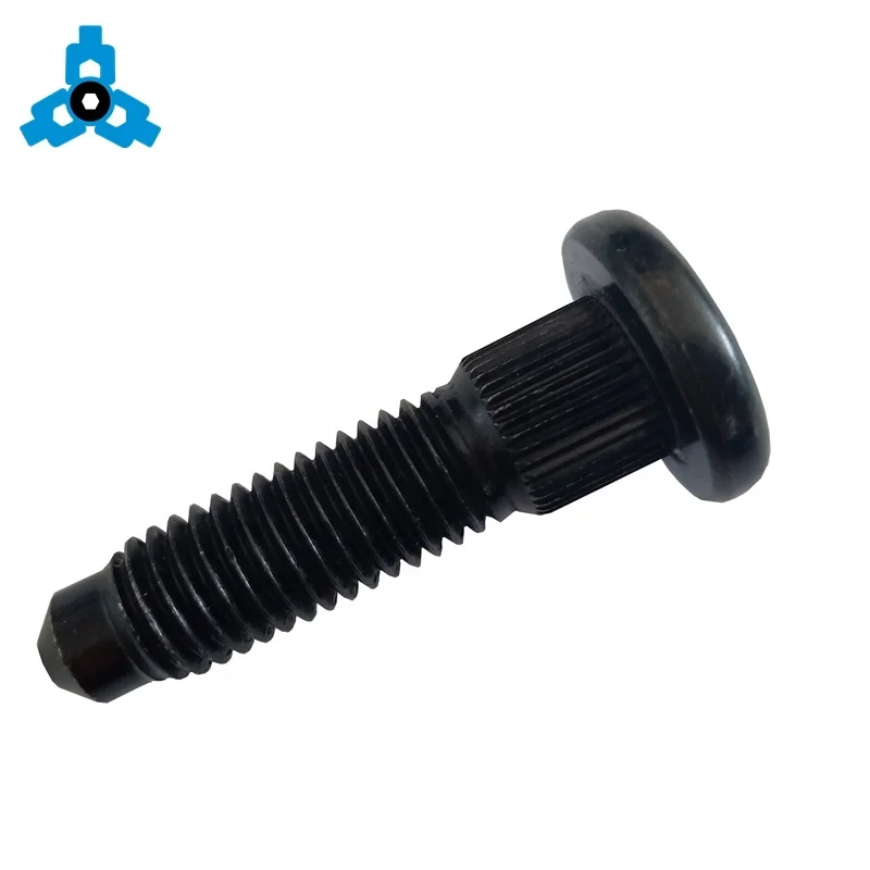 Factory Price OEM Alloy Steel Grade 10.9 Flat Head Knurled Neck Bolt Screws