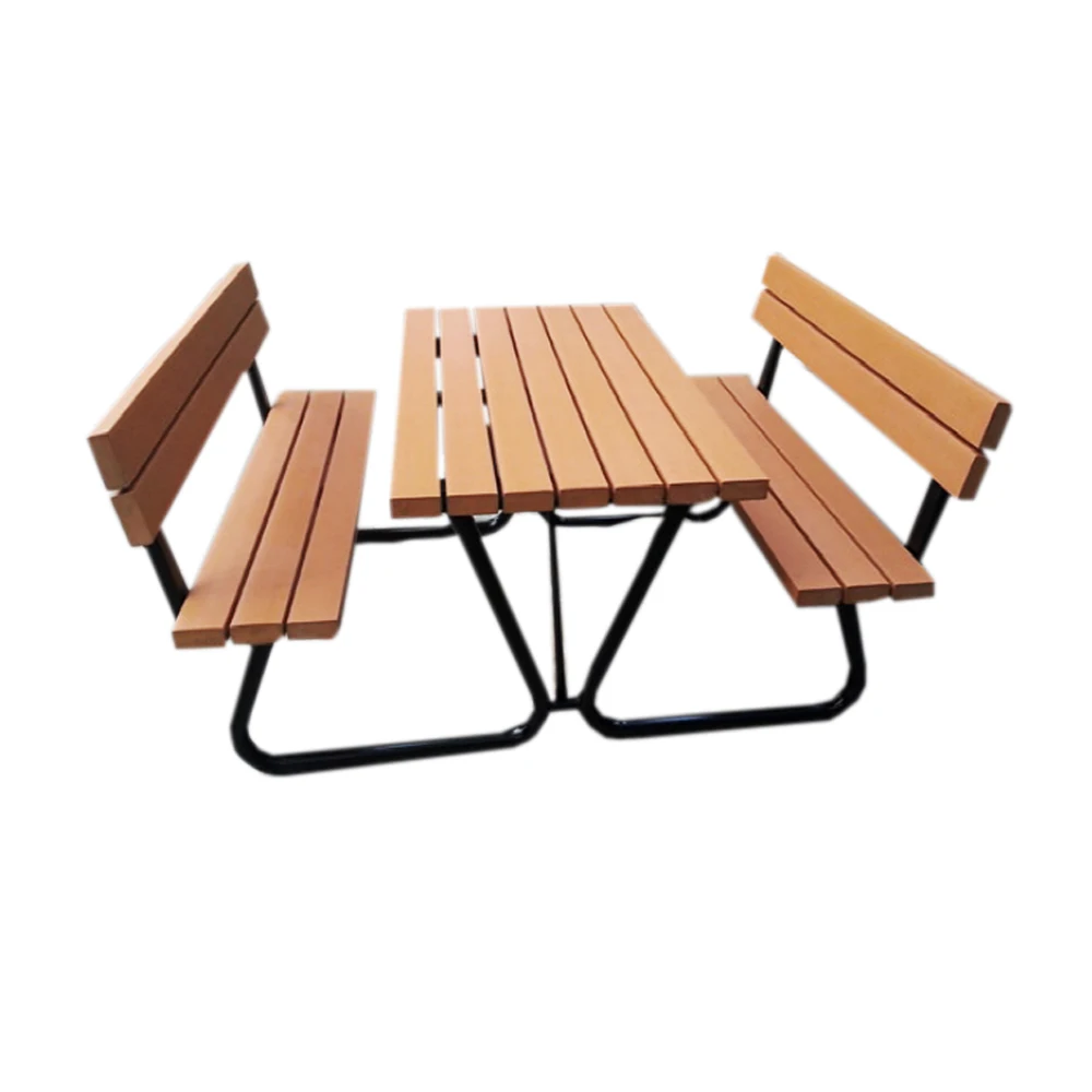 China factory  Outdoor Dining Wooden bench Picnic Table Chair Set