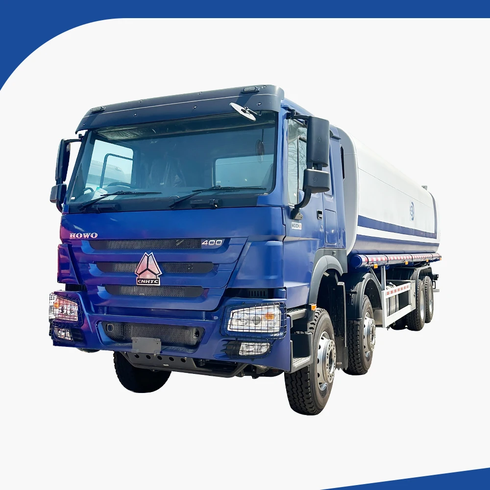 Hot Sale Sinotruk Howo 8x4 27000 Liters Diesel Transport Oil Fuel Tank Truck Lhd Rhd Fuel Tanker Truck With Aluminum Alloy Tank