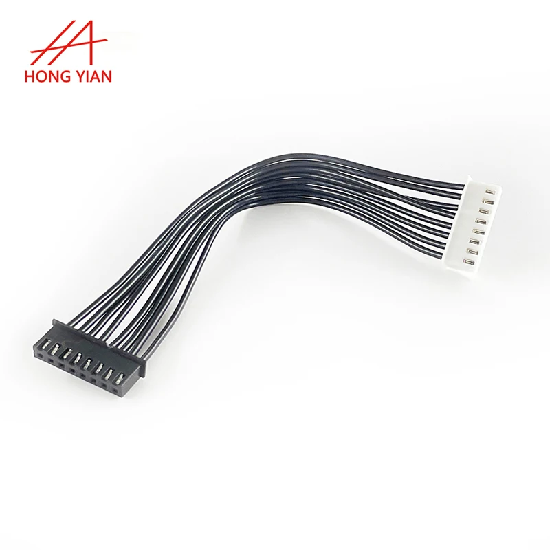 Assembly Cable Terminal Wire 2 3 4 5 6 7 8 10 Pins Black Complete  Wire Harness Connector