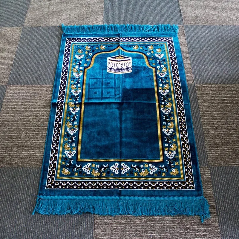 Happy Textile ISO Certificate Exquisite cotton yarn Material Prayer Mat,Durable Islam Prayer Ma  islamic portable