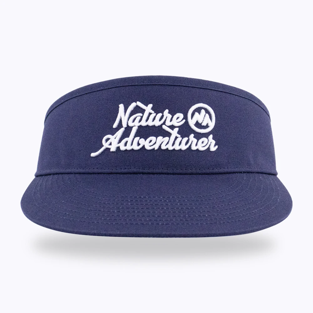 Manufacture High Quality Custom 3D Embroidery UV Protect Sun Visor Cap side flat embroidery Unisex for Sport Outdoor Fishing Hat