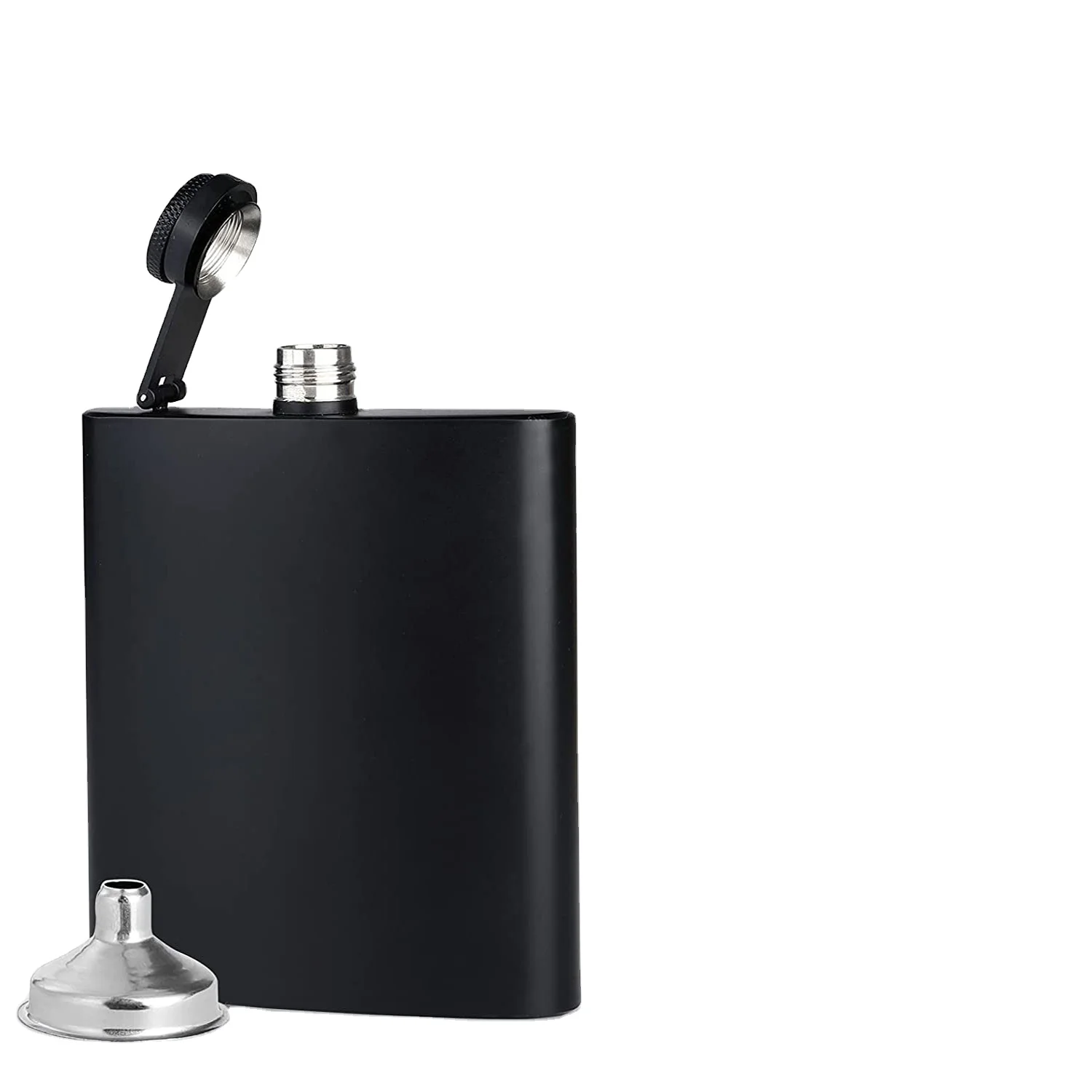 Manufacturer direct sale 8oz flask stainless steel portable outdoor 304 Russian Leather Flask for family