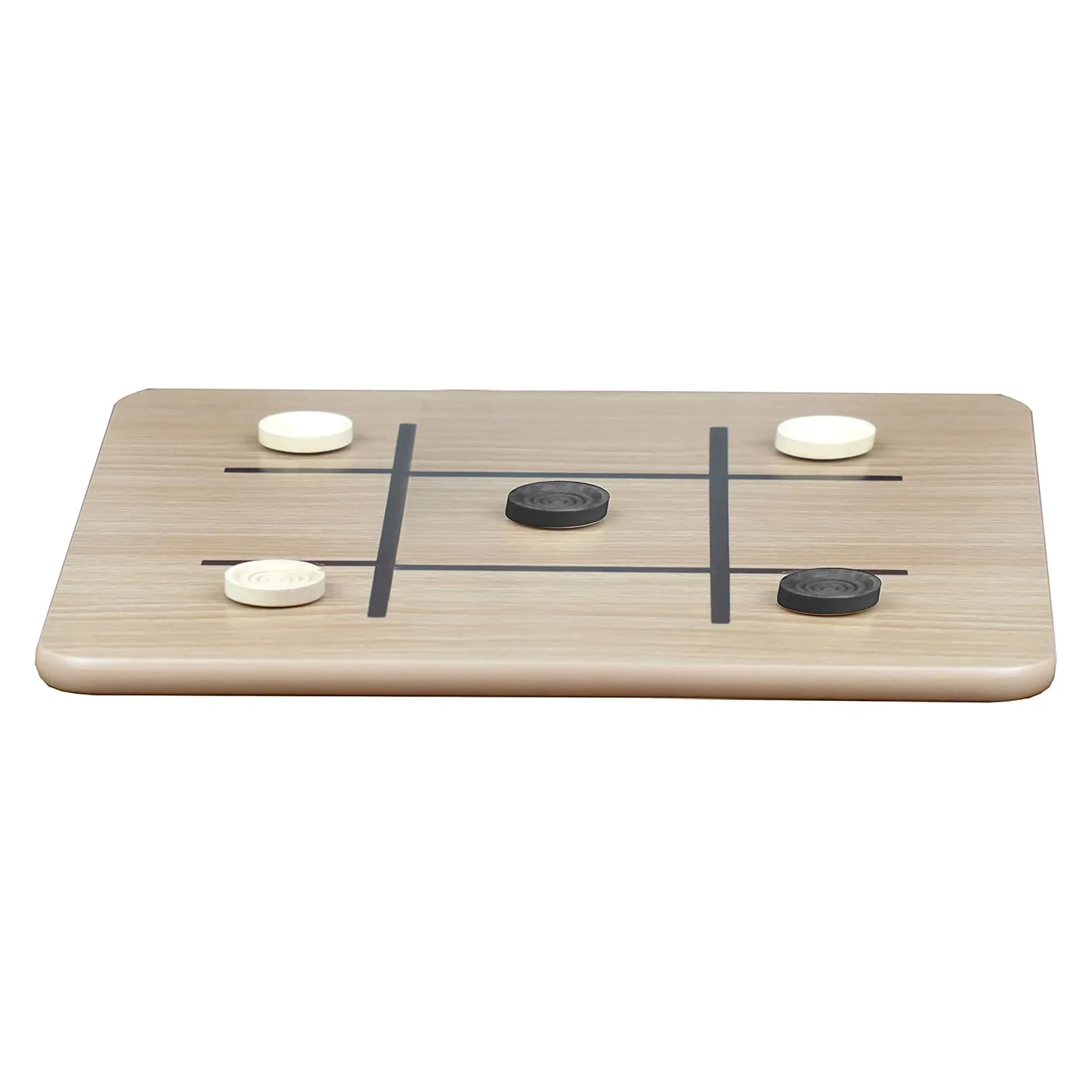 Wooden Checkers and 32 Standard Chess Pieces Reversible Wooden Board for Chess