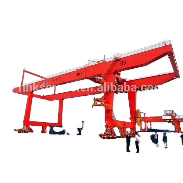 RMG Model Heavy Duty Double Beams And Girders Rail Mounted Container Gantry Crane