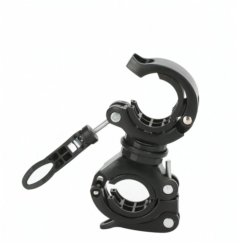 Bicycle grip bracket bicycle flashlight clamp bracket capable of rotate and adjusting