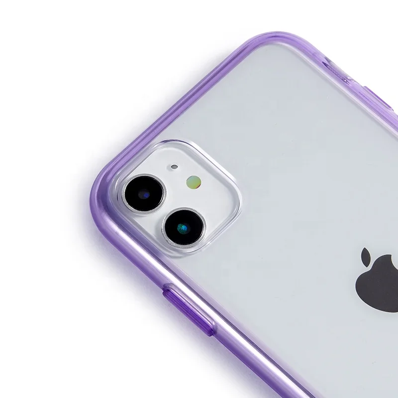 
Pc+tpu Clear Pc 360 protective Phone Case TWO layers clear Hard PC Shield +Soft BAYER TPU Bumper phone case 