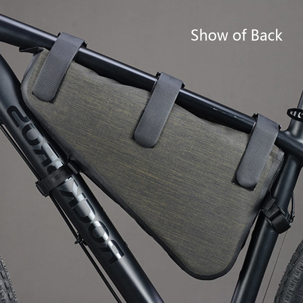 ASRQGOAL 8L Large Capacity OEM Bike Frame Bag Bicycle Front Top Tube Nylon Full Waterproof Triangle Pouch Bicycle Bags & Boxes