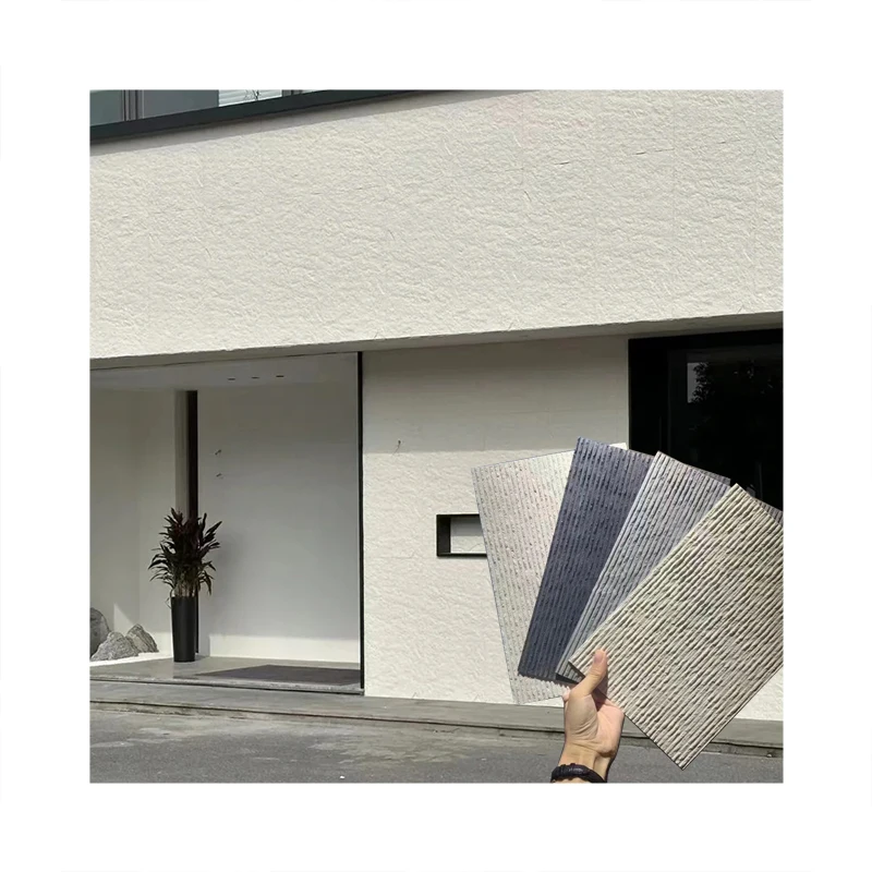 MCM Cement Concrete Board Flexible Stone Veneer Slate For Tall Building Soft Tiles Decorative Wall Siding Panels
