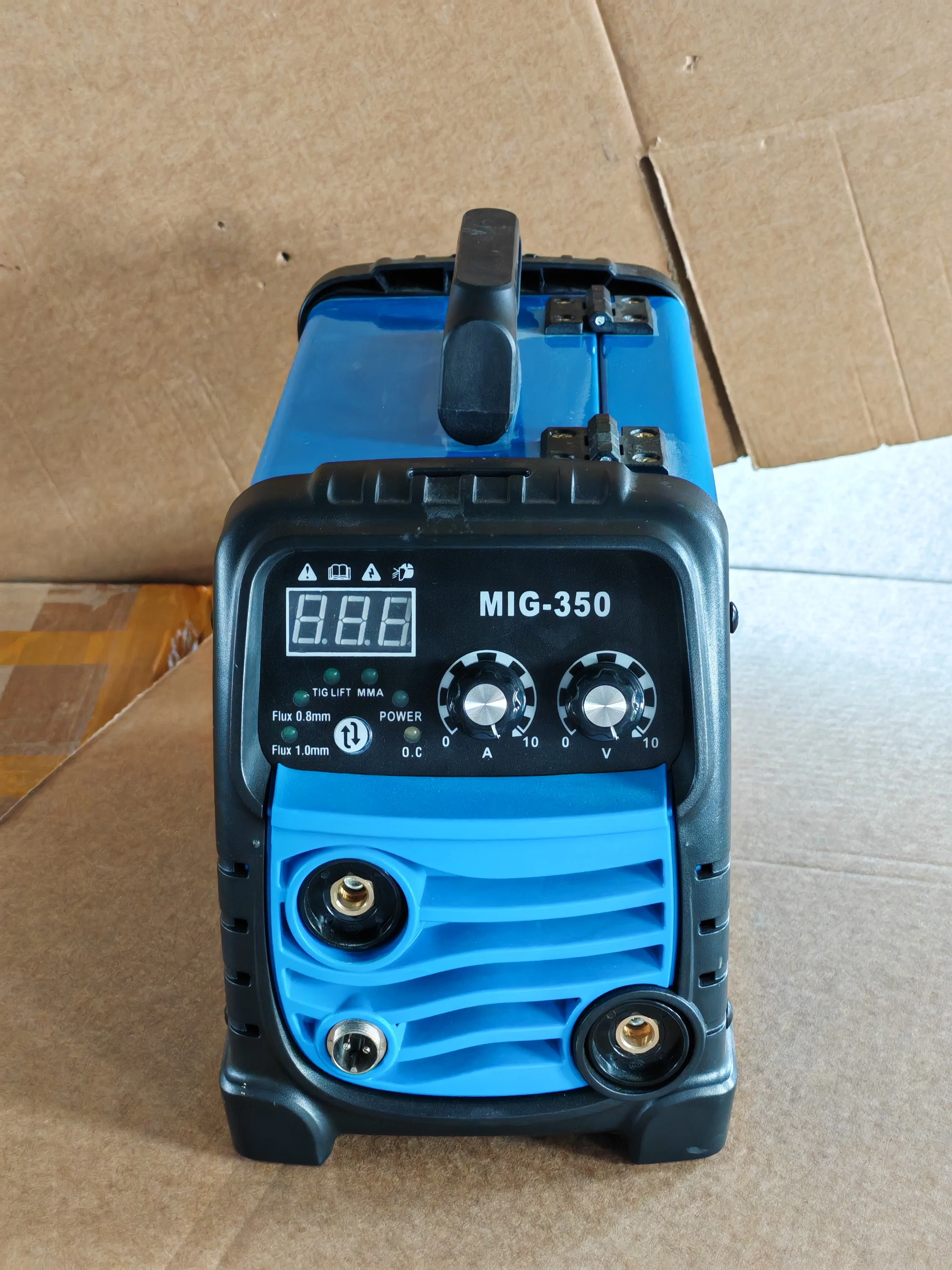 2024 hot sale 220V 350A synergic  IGBT inverter plastic frame plate mig welding machine