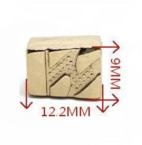 12,2x9,0x7,0x6,0x4,8 мм цинковый сплав металлический конец шнура, шнурок шнур замок