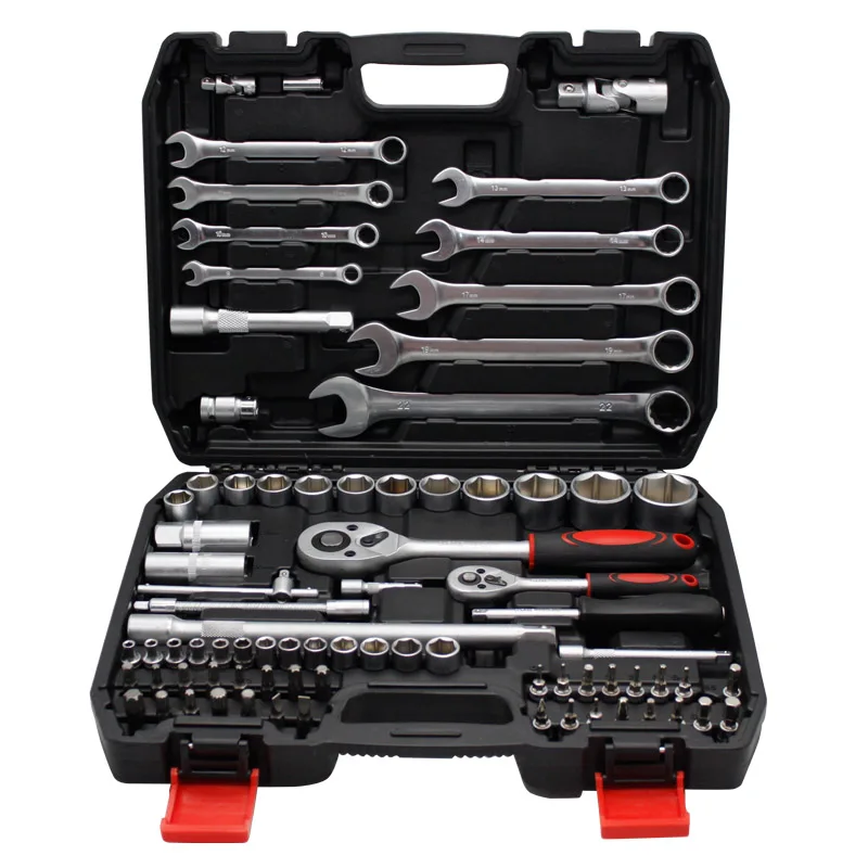 Large Vde 82pcs Tools Set Box 8-22 mm Combination Wrench Mars Flexible Extension Special Repair Tool Sets Kit