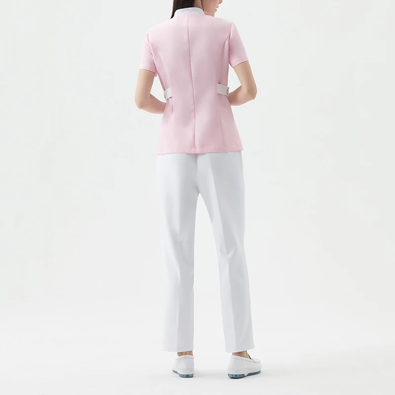 Asian Thai Korean Housemade Female Tunic Fitted Spa Hair Dresser Care Pet Grooming Uniform