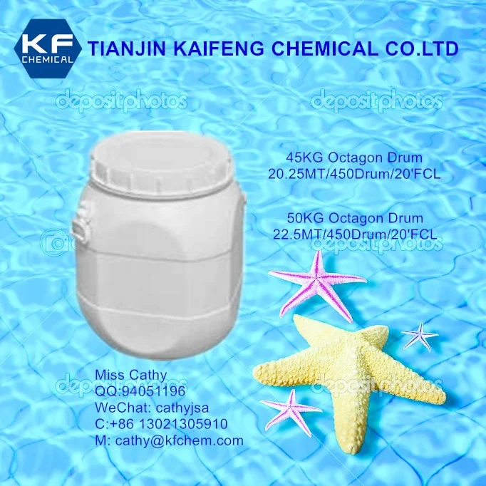 
NSF Certificate Sodium Process 65% 70% Chlorine Granular Calcium Hypochlorite for Drinking Water Treatment 