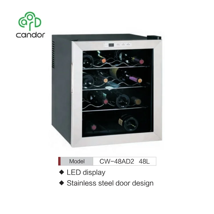 16 bottles full glass door modern electronic mini wine cellar wine cooler wine fridge for home