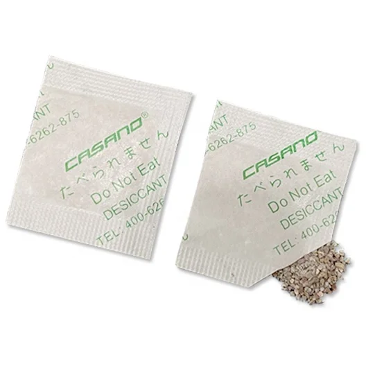 eco-friendly high moisture adsorption 1g 2g 5g montmorillonite clay desiccant