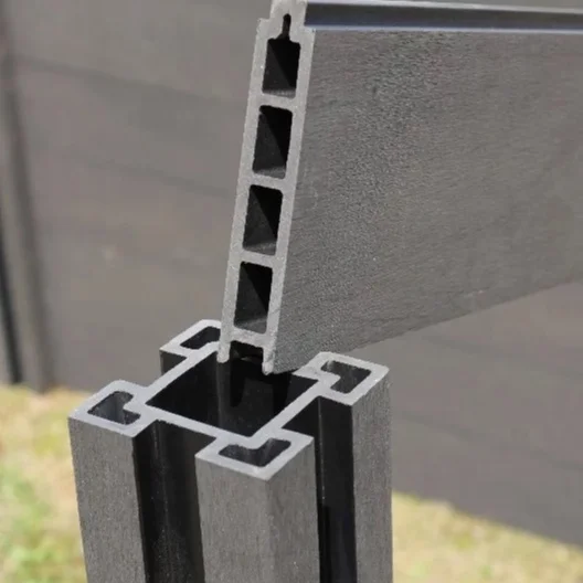 Environmental protection and high quality wood plastic material multi-functional co-extruded column, size 100*100mm