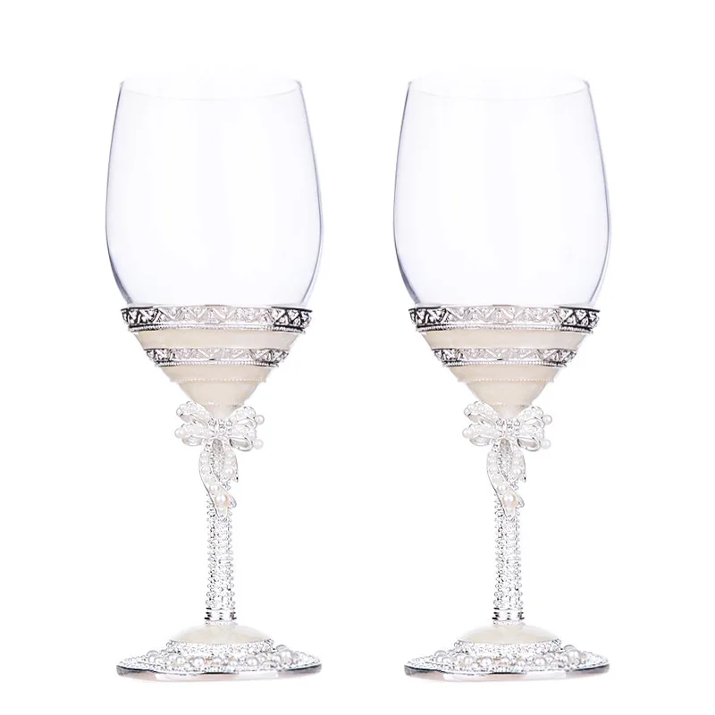 Cherish a lifetime crystal glass champagne glass wedding a pair of glasses tall red wine glass creative wedding gift