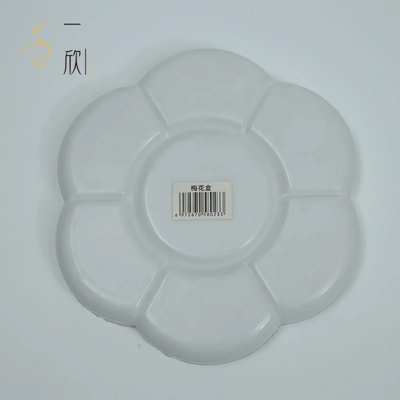 Hot selling tray 7 wells Acrylic Painting Palette  Artist Paint Color Mixing Trays palette custom palette  for painting