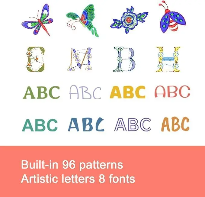 Poolin EOC05/Your LOGO Home use automatic cheap sewing and embroidery machine for beginners