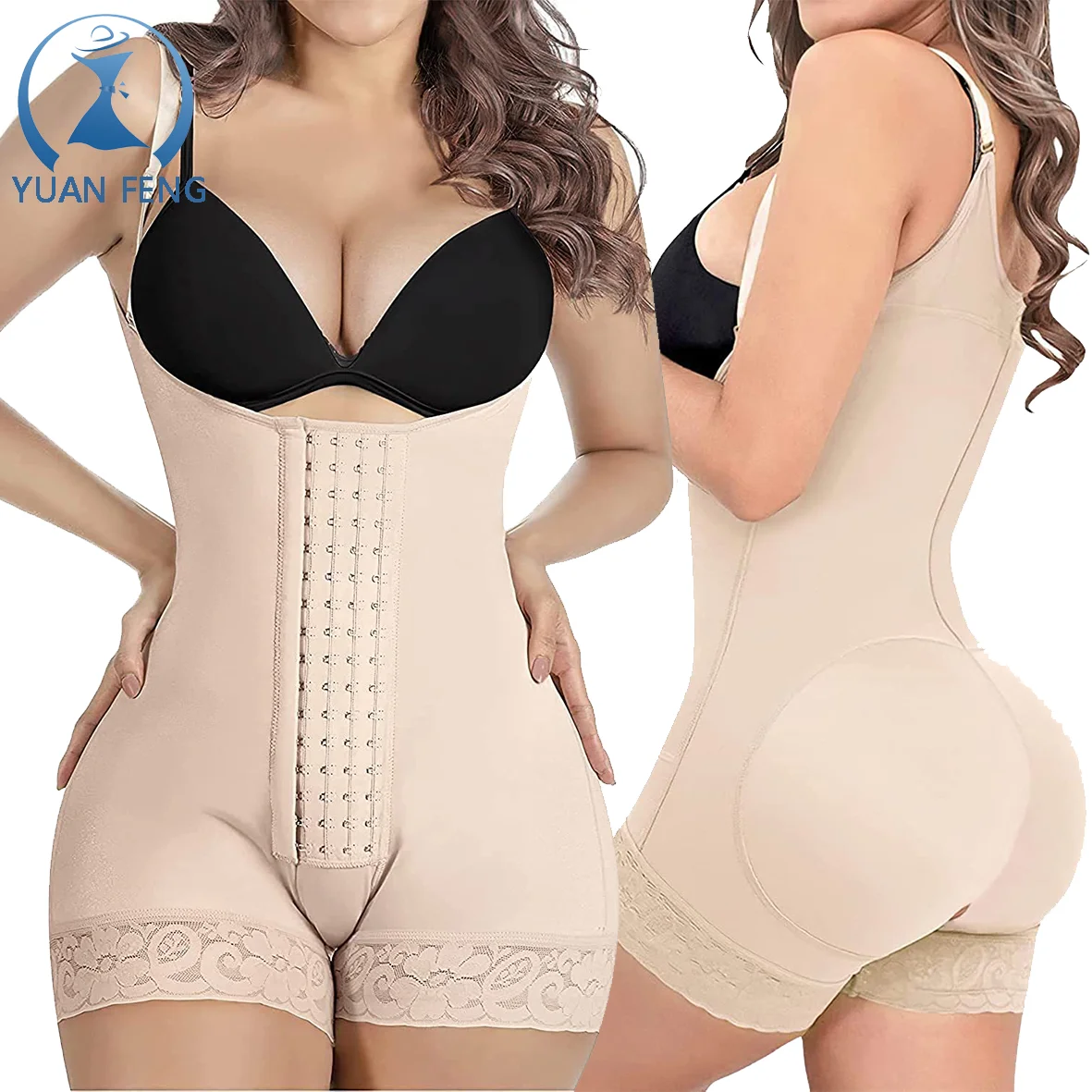 Hot Sale Ann chery custom LOGO Faja Colombiana body shaper Shaping Girdle Shapewear Tummy Control Butt Lifter Bodysuit BBL Faja