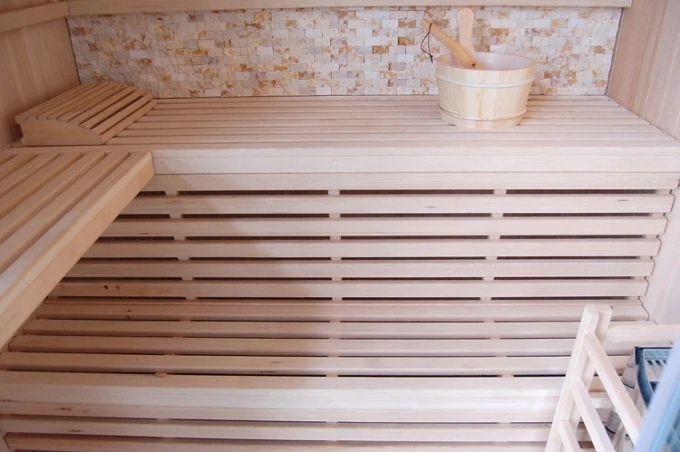 Indoor hemlock Wood Dry Steam Function and Sauna Rooms