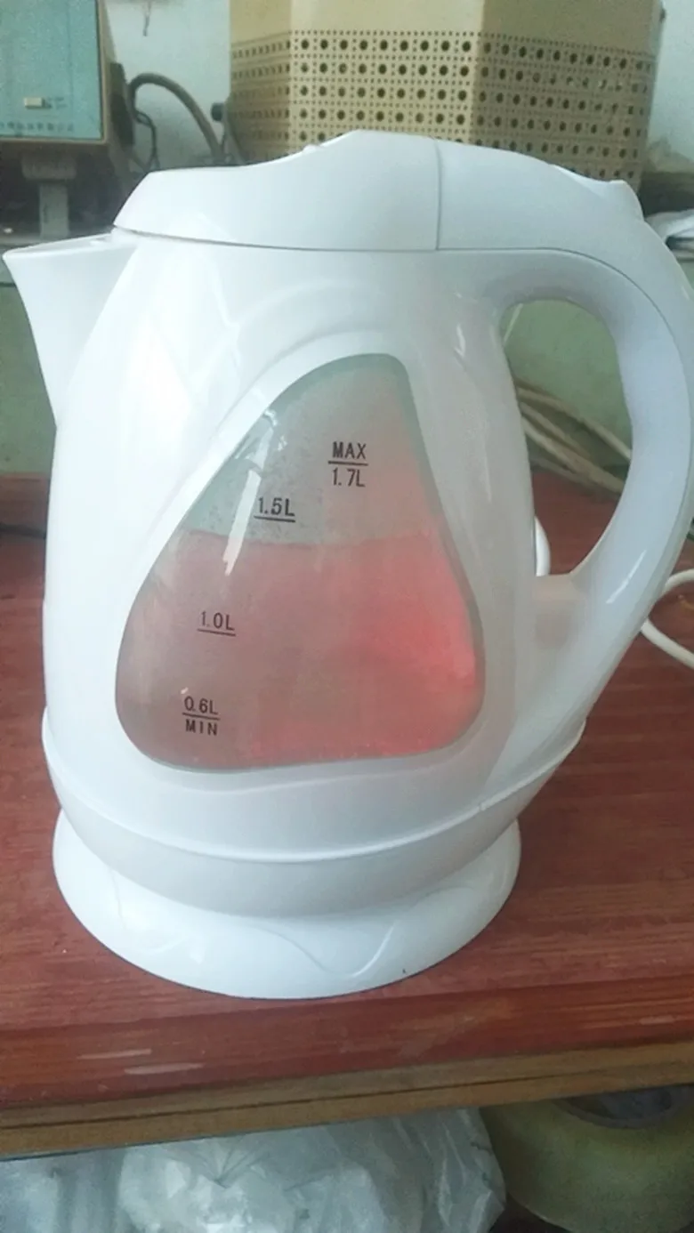 1.7L 360 degree automatic switch off electric water kettle with LED light