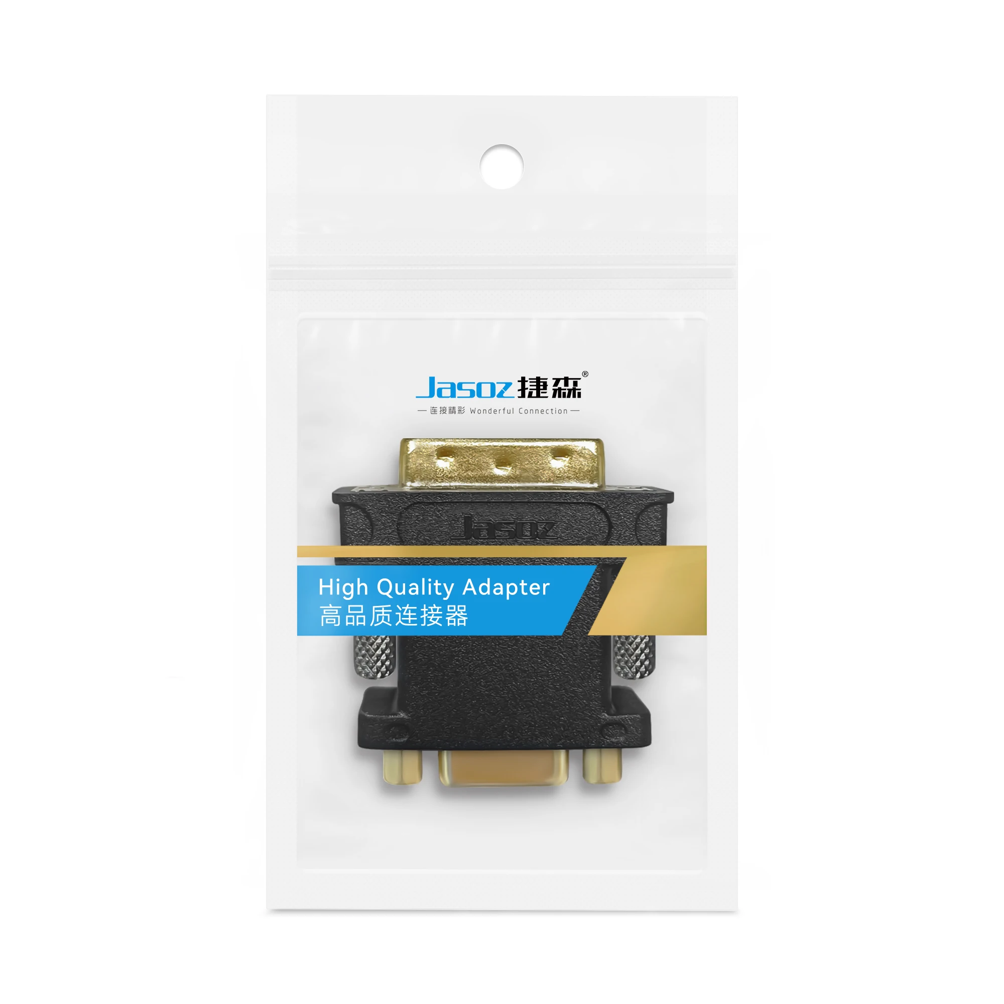 Jasoz DVI-I to VGA Converter 24 +5 DVI to VGA Adapter DVI-D male to VGA Female For LCD HDTV