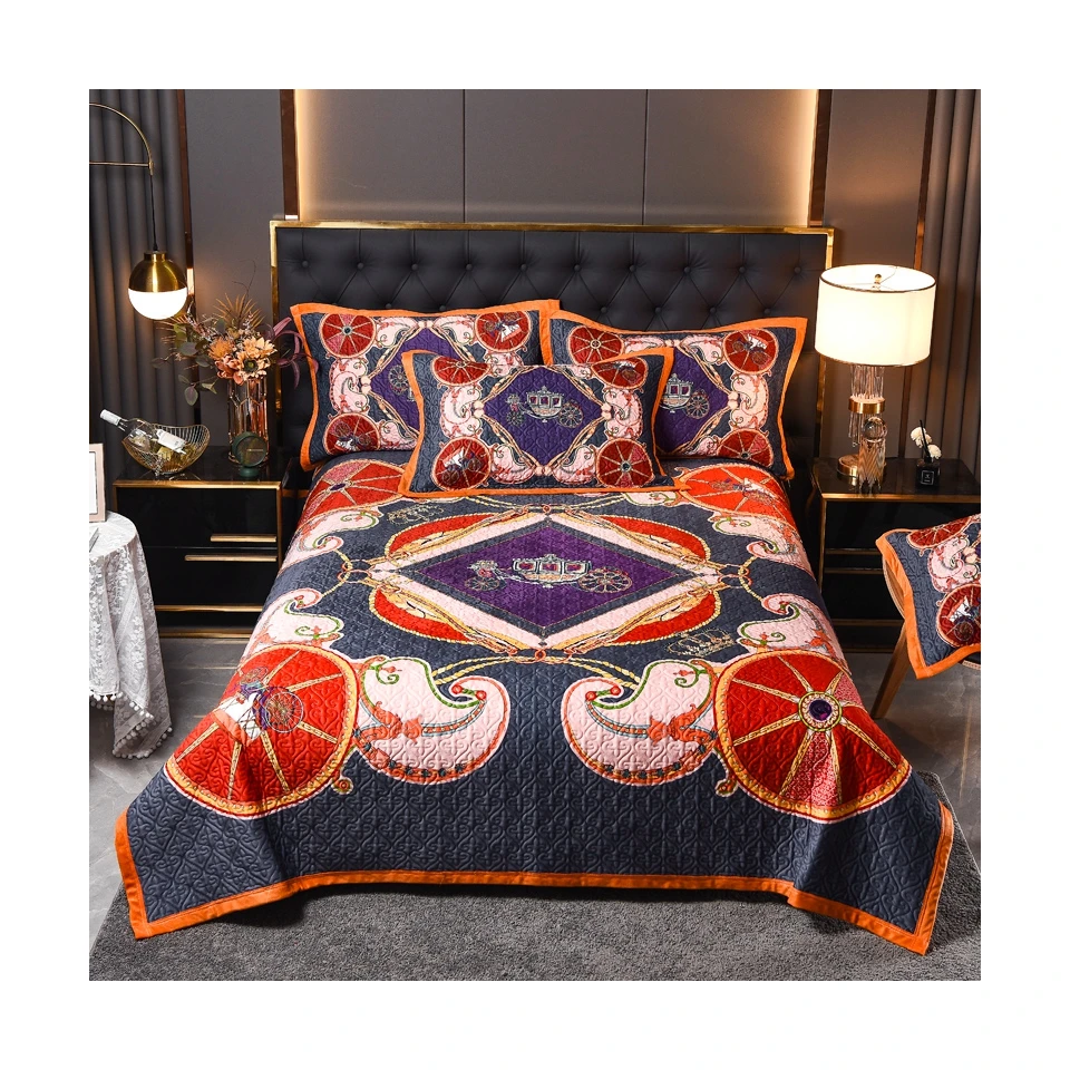 Стеганое покрывало лоскутное одеяло