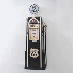 Customized 1.2/1.5/1.8M High Quality Iron Crafts Metal Gas Pump Decor Model Antique Vintage Crafts Handmade Pub Home Decoration