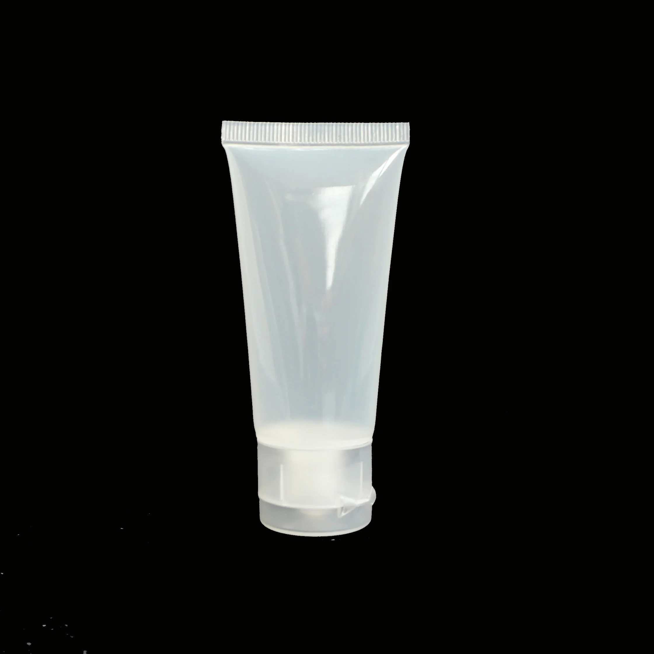 
Customized 15g empty transparent frosted cosmetic flip cap PP plastic soft tube for ointment 