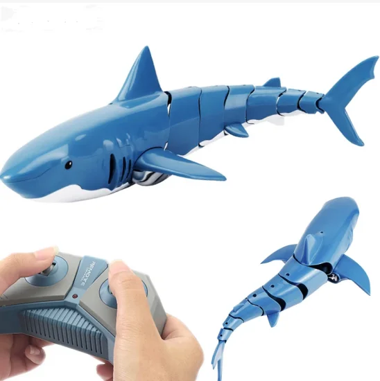 Hot Sale 1:18 High Simulation Shark For Pool Bathroom 2.4G Remote Control Shark Toy RC Boat Toys For Kids