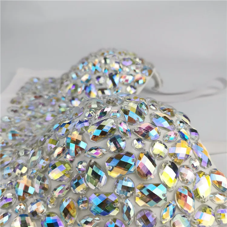 Warehouse Original Design Outside Wear Slim Shape Corset Top Sling Small Vest Sexy Corset Sequin Belly dance