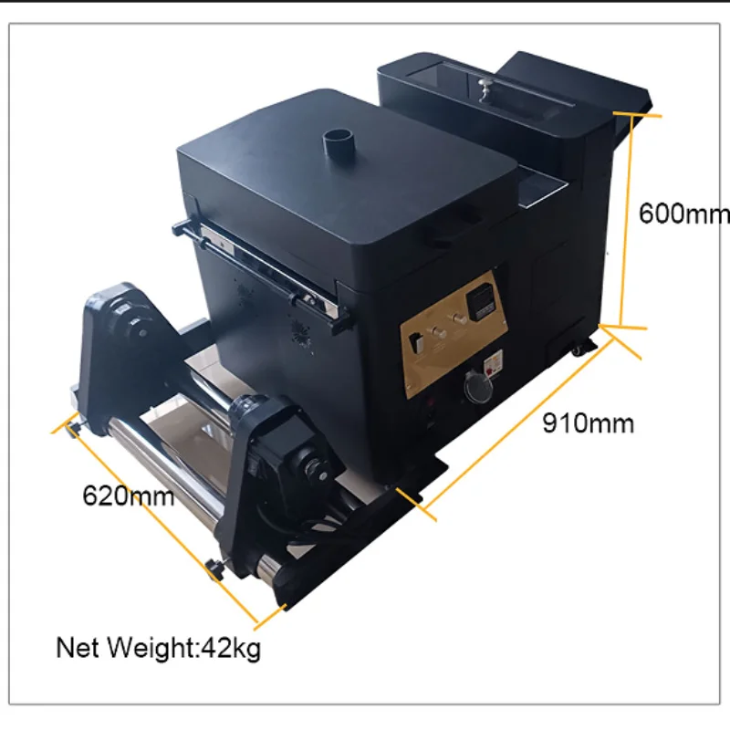 Small DTF Print Machine A3 DTF Printer A3 30cm XP600 T-shirt DTG Printer with Powder Dyer Shaking Machine