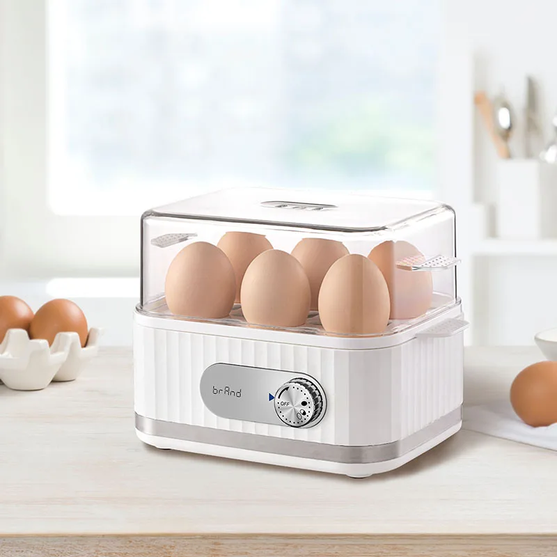 SUNSIR Rapid Egg Cooker 6 Easy-To-Peel Hard Medium Soft Boiled Eggs Auto Shut-Off Alarm  BPA-Free 6 Egg
