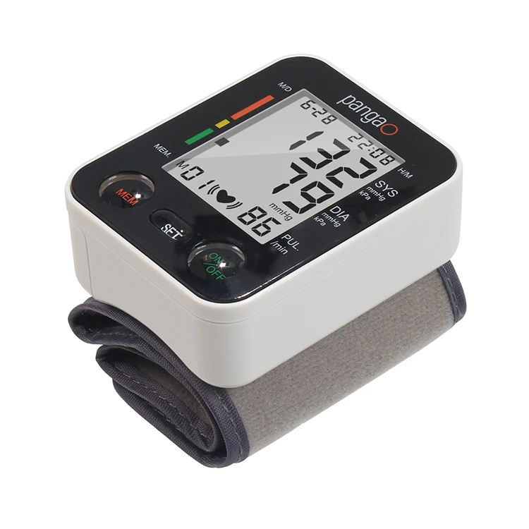 Automatic Electronic Tensiometer Sphygmomanometer Smart Bp Machine Lcd Display Digital Wrist Blood Pressure Monitor
