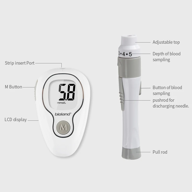 continuous code free blood glucose monitoring accu answer blood glucose test strips kit